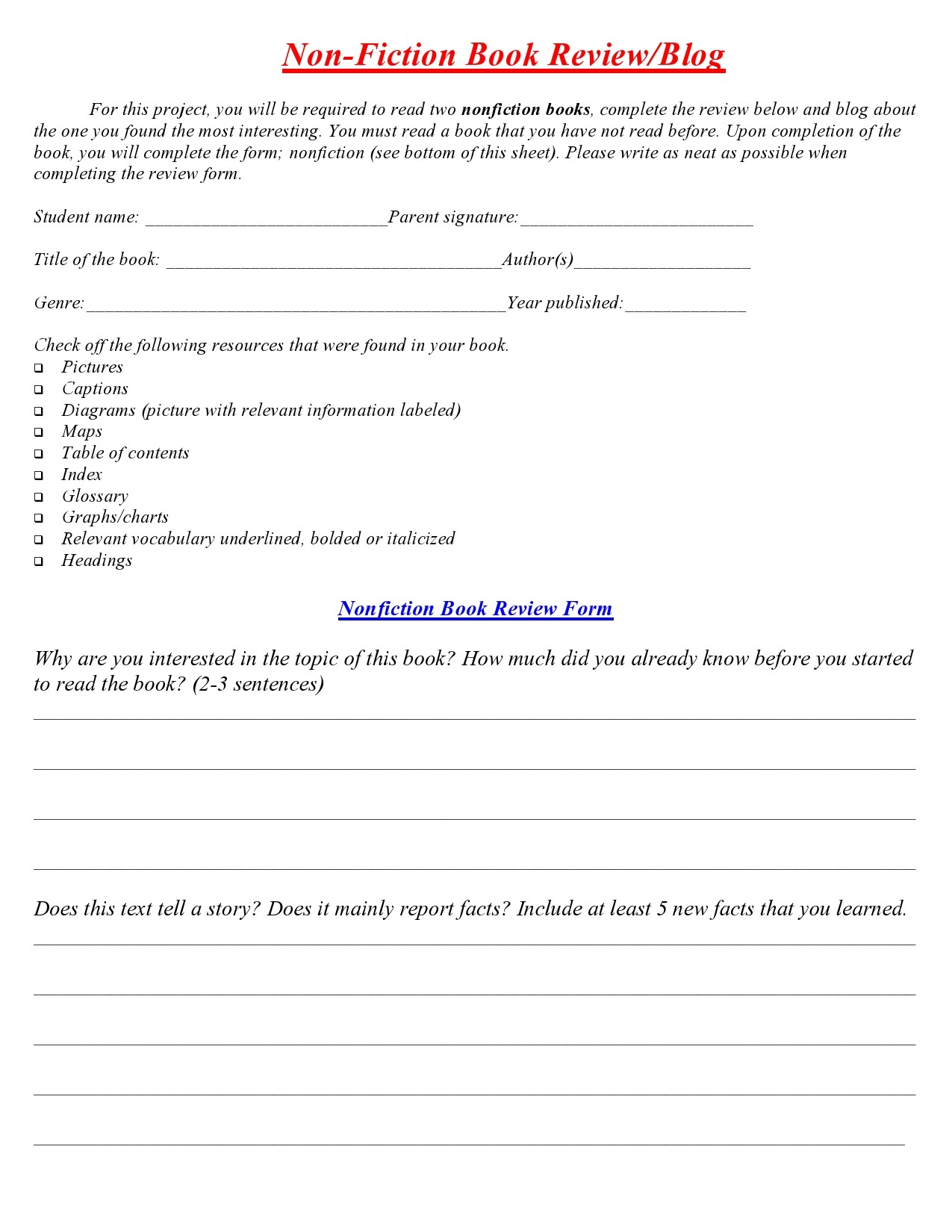 Detail Book Reflection Template Nomer 46