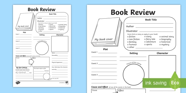 Detail Book Reflection Template Nomer 10