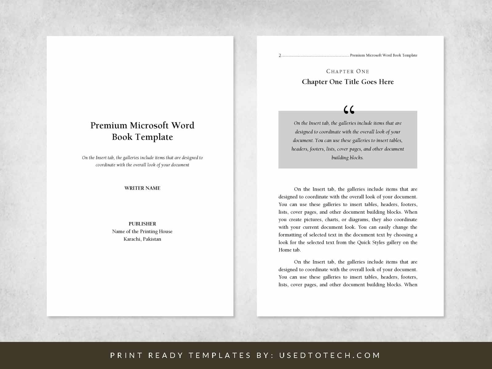 Detail Book Template For Word Nomer 2