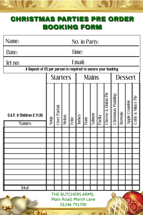 Detail Booking Form Design Template Nomer 31