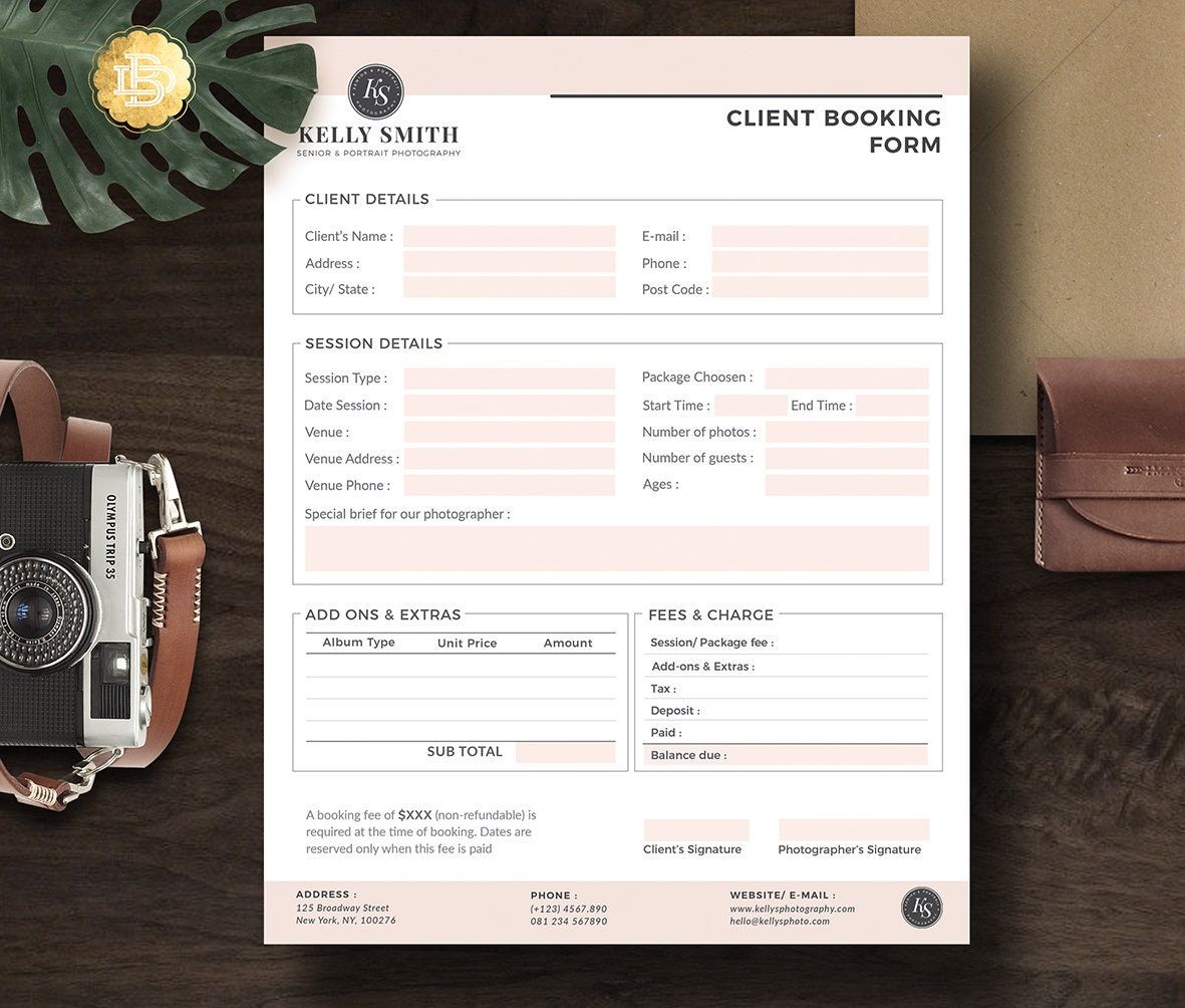 Detail Booking Form Design Template Nomer 38