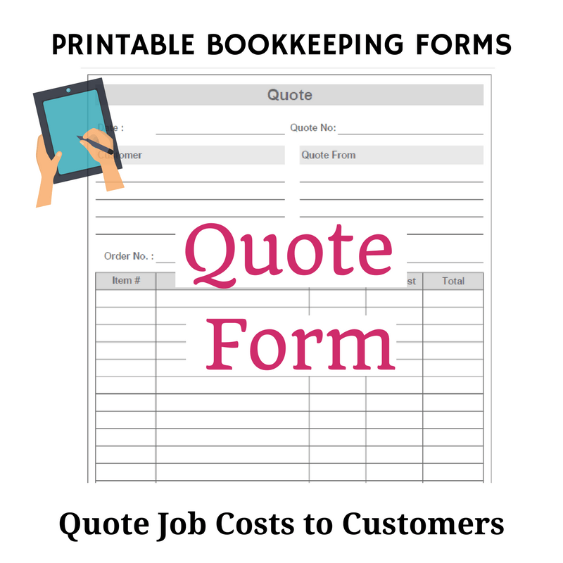 Detail Bookkeeping Quote Template Nomer 45