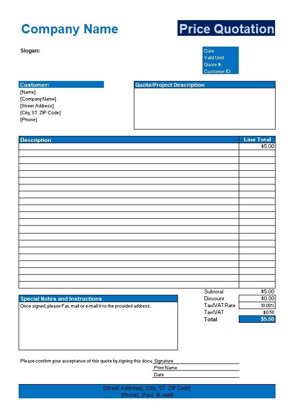 Detail Bookkeeping Quote Template Nomer 9