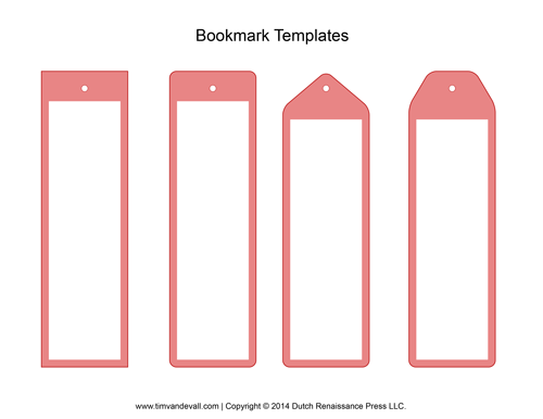 Detail Bookmark Design Template Nomer 49