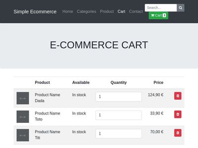 Detail Bootstrap 3 Cart Template Nomer 10