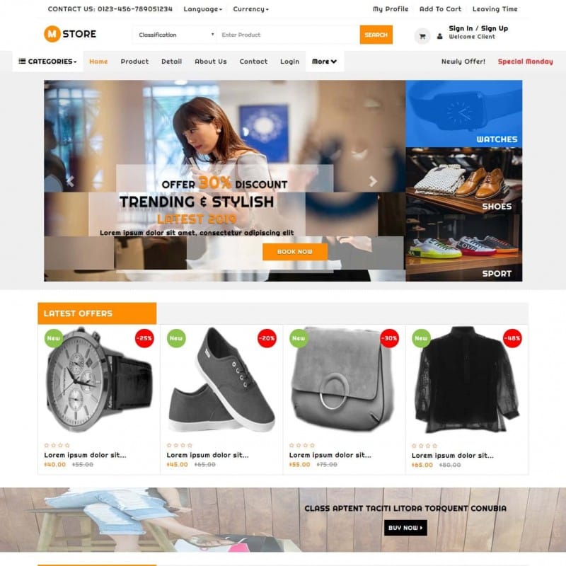 Detail Bootstrap 3 Cart Template Nomer 26