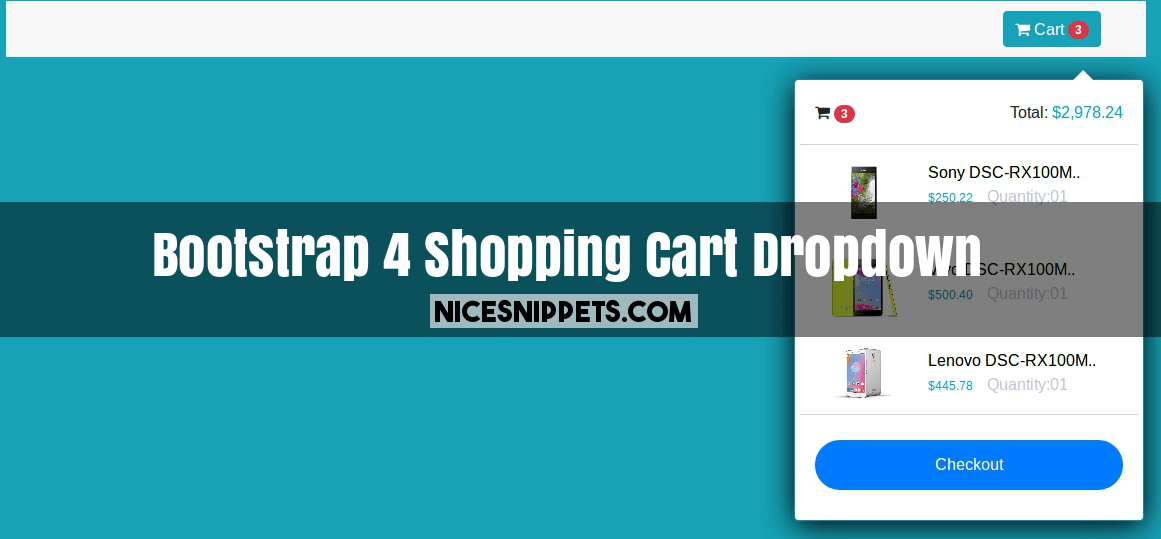 Detail Bootstrap 3 Cart Template Nomer 48