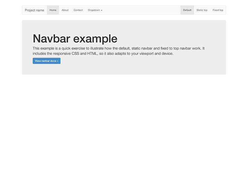 Bootstrap 3 Navbar Template - KibrisPDR