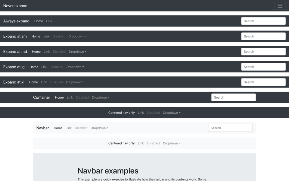 Detail Bootstrap 3 Navbar Template Nomer 2