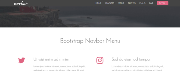 Detail Bootstrap 3 Navbar Template Nomer 22