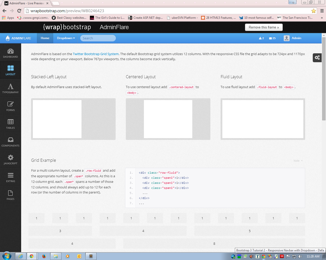 Detail Bootstrap 3 Sidebar Template Nomer 12