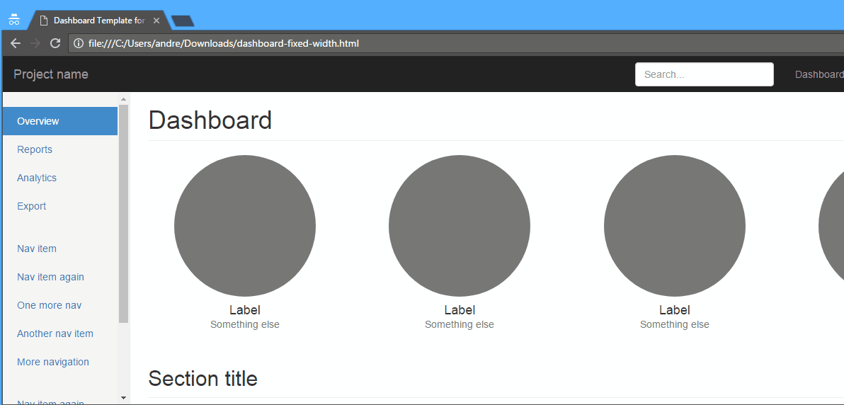 Detail Bootstrap 3 Sidebar Template Nomer 14