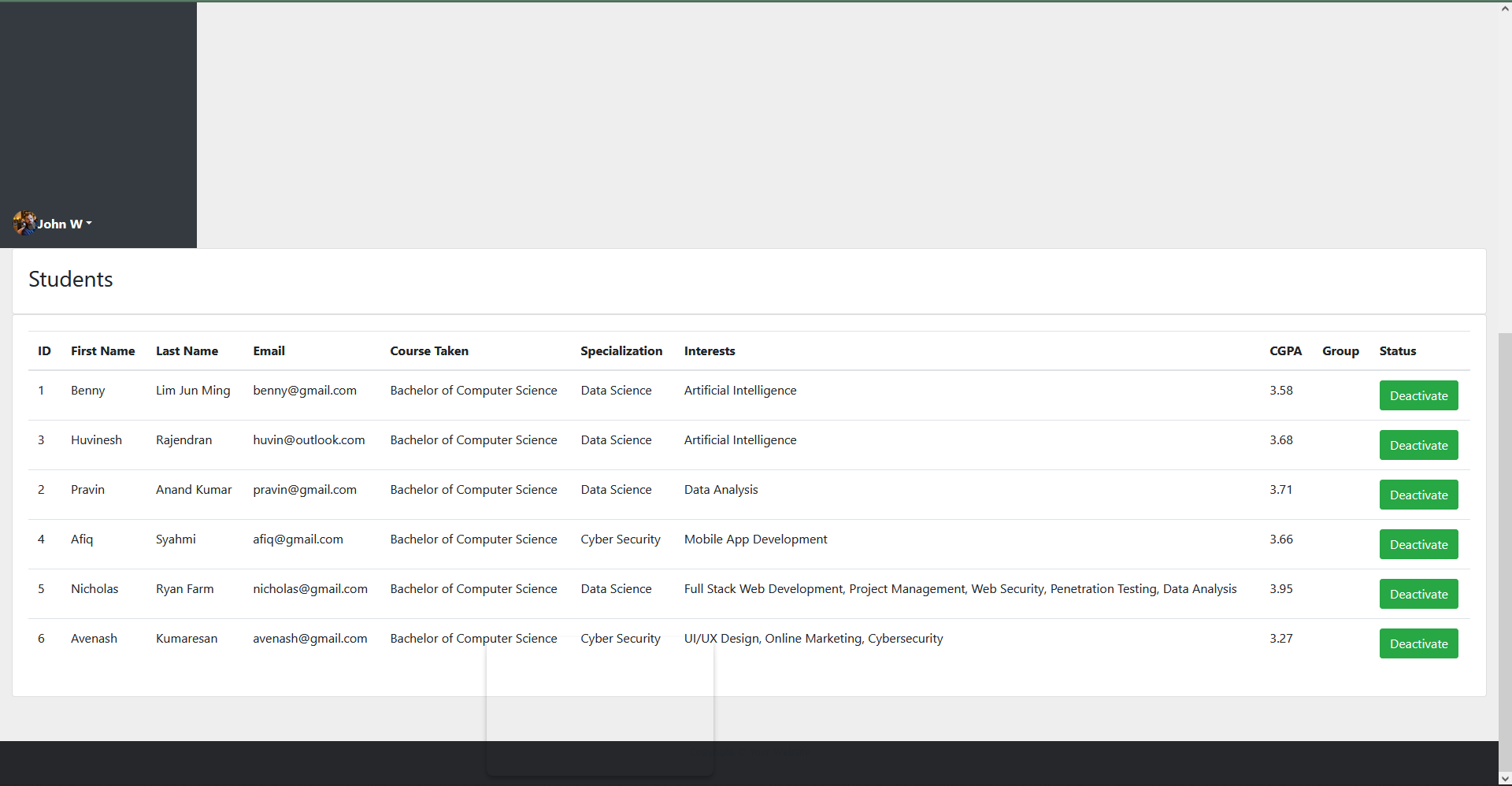 Detail Bootstrap 3 Sidebar Template Nomer 20