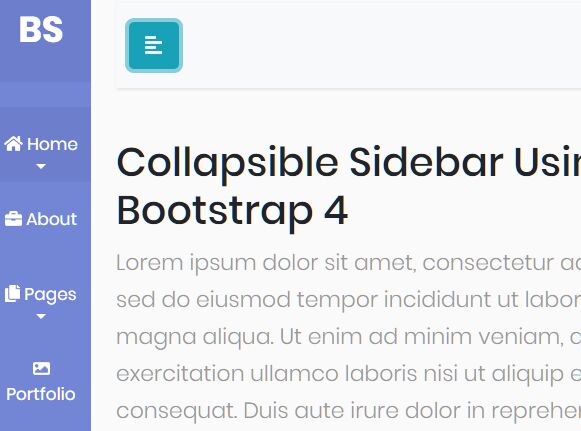 Detail Bootstrap 3 Sidebar Template Nomer 24