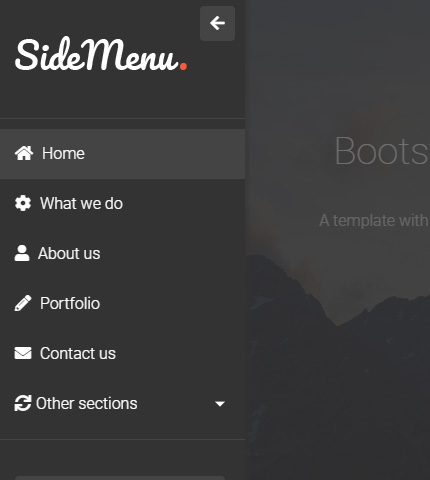 Detail Bootstrap 3 Sidebar Template Nomer 46