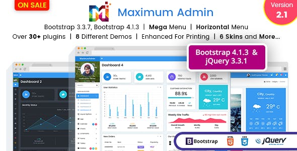 Detail Bootstrap 4 Admin Template Horizontal Menu Free Nomer 37