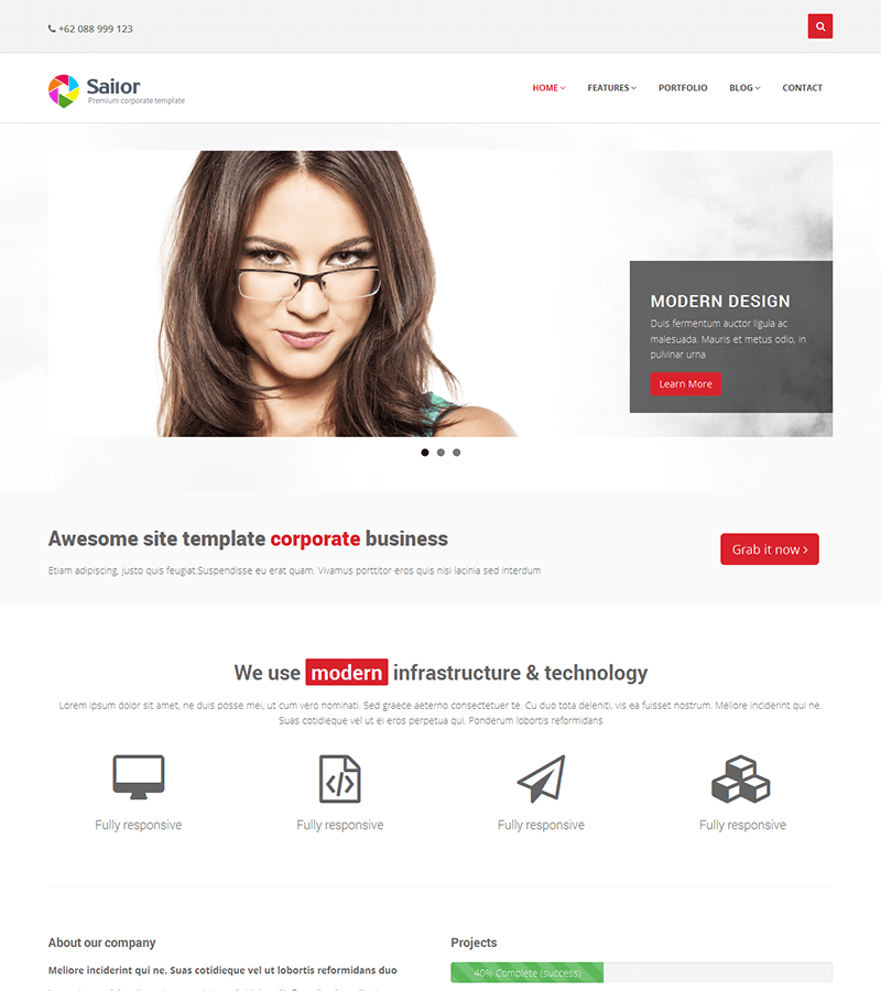 Detail Bootstrap 4 Blog Template Free Nomer 39