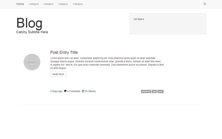 Detail Bootstrap 4 Blog Template Free Nomer 8