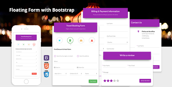 Detail Bootstrap 4 Booking Template Nomer 12
