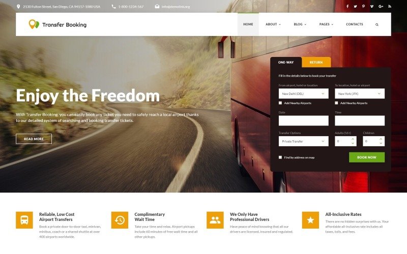 Detail Bootstrap 4 Booking Template Nomer 14