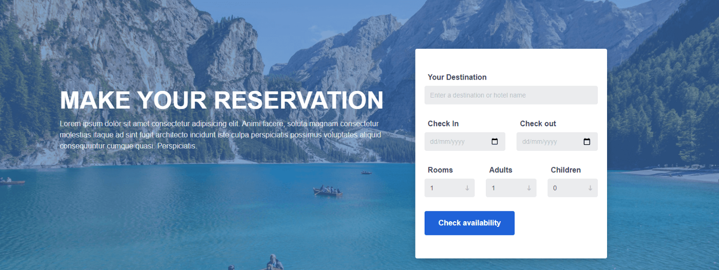 Detail Bootstrap 4 Booking Template Nomer 19