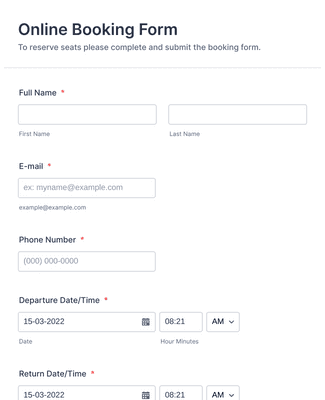 Detail Bootstrap 4 Booking Template Nomer 50