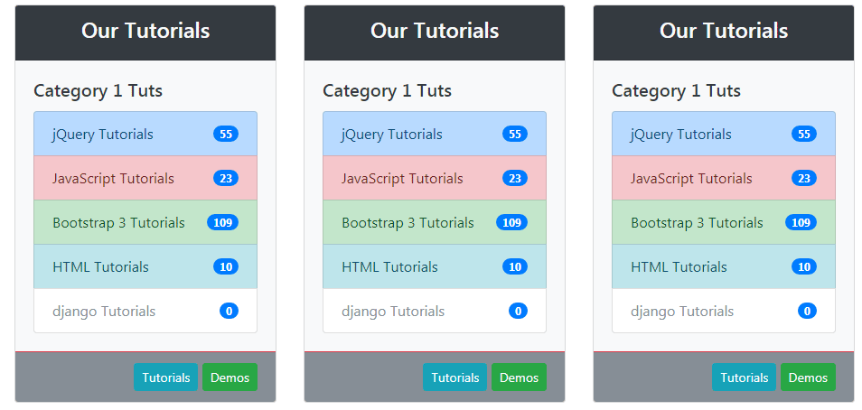 Detail Bootstrap 4 Cards Template Nomer 16