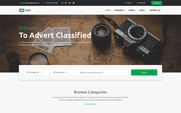 Detail Bootstrap 4 Classified Template Nomer 15