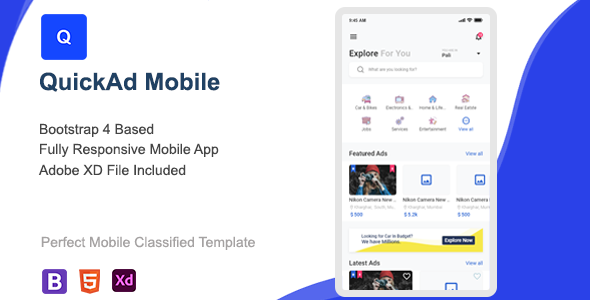 Detail Bootstrap 4 Classified Template Nomer 17