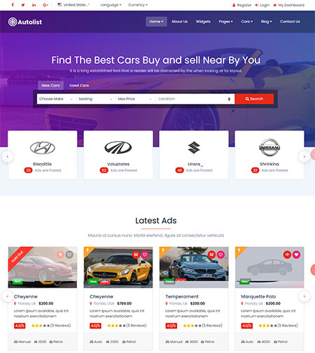 Detail Bootstrap 4 Classified Template Nomer 24