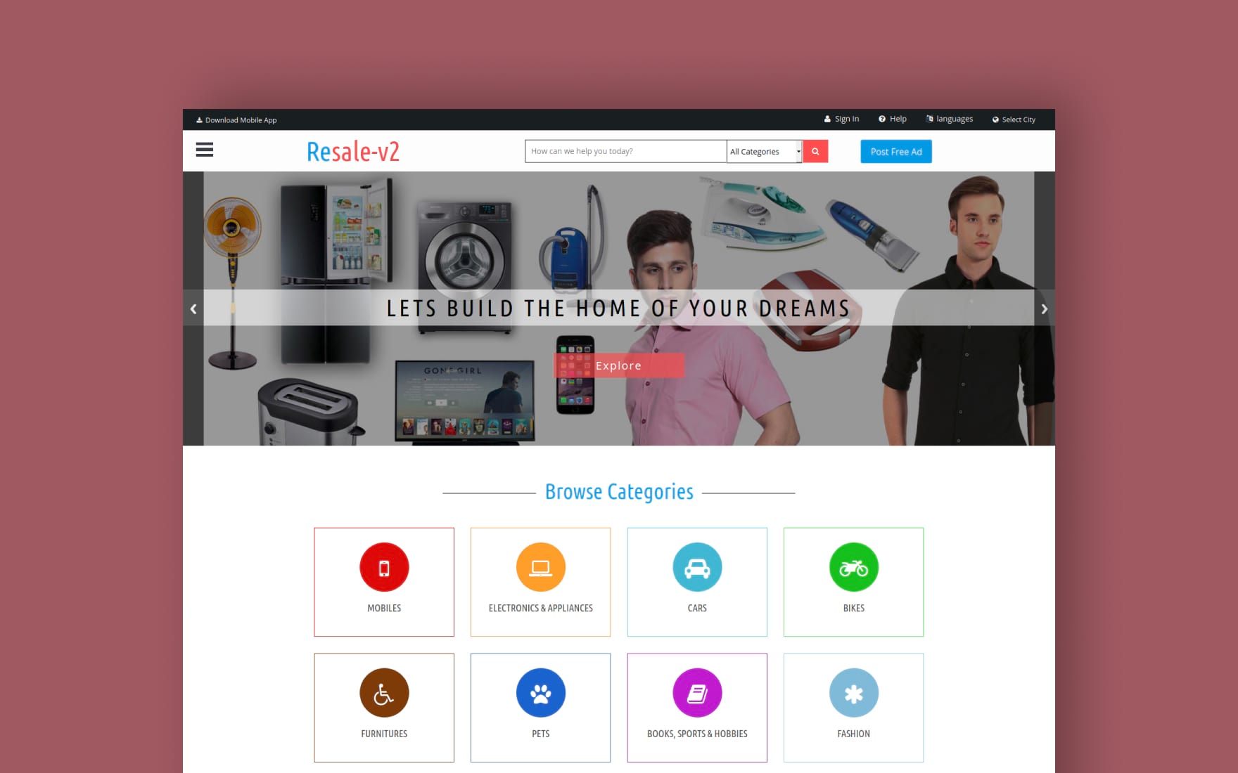 Detail Bootstrap 4 Classified Template Nomer 25