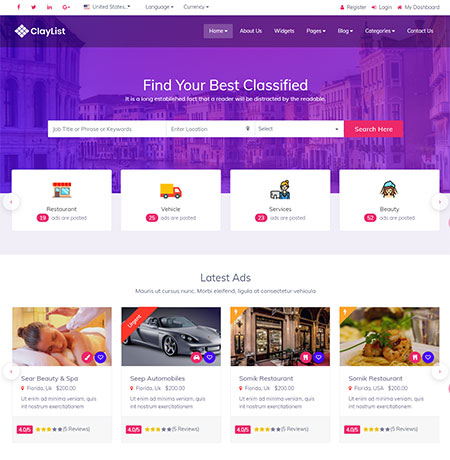 Detail Bootstrap 4 Classified Template Nomer 35