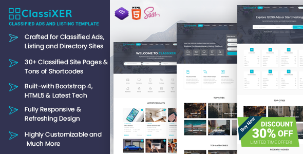 Detail Bootstrap 4 Classified Template Nomer 4