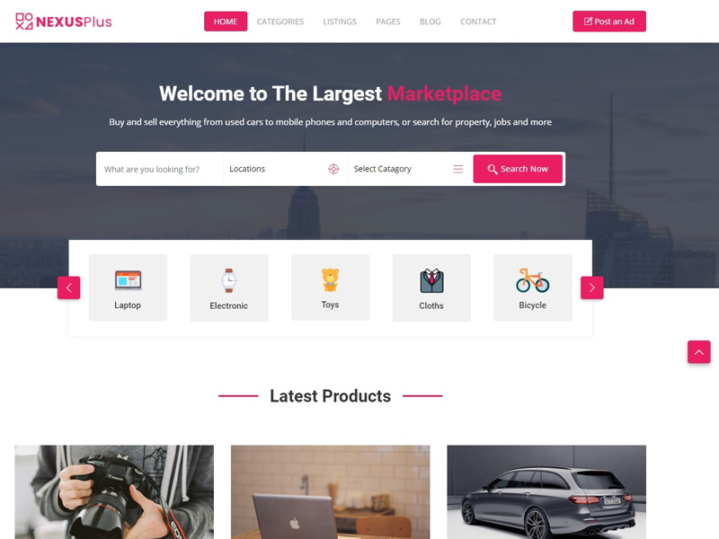 Detail Bootstrap 4 Classified Template Nomer 40