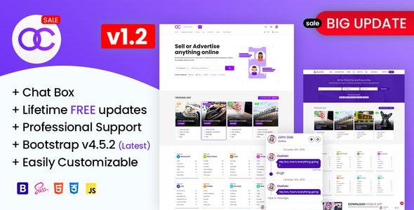 Detail Bootstrap 4 Classified Template Nomer 8