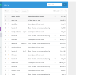 Detail Bootstrap 4 Email Inbox Template Nomer 13