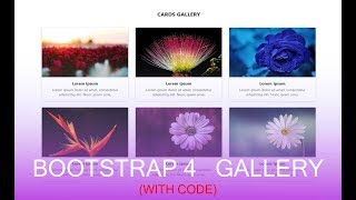 Detail Bootstrap 4 Gallery Template Nomer 42