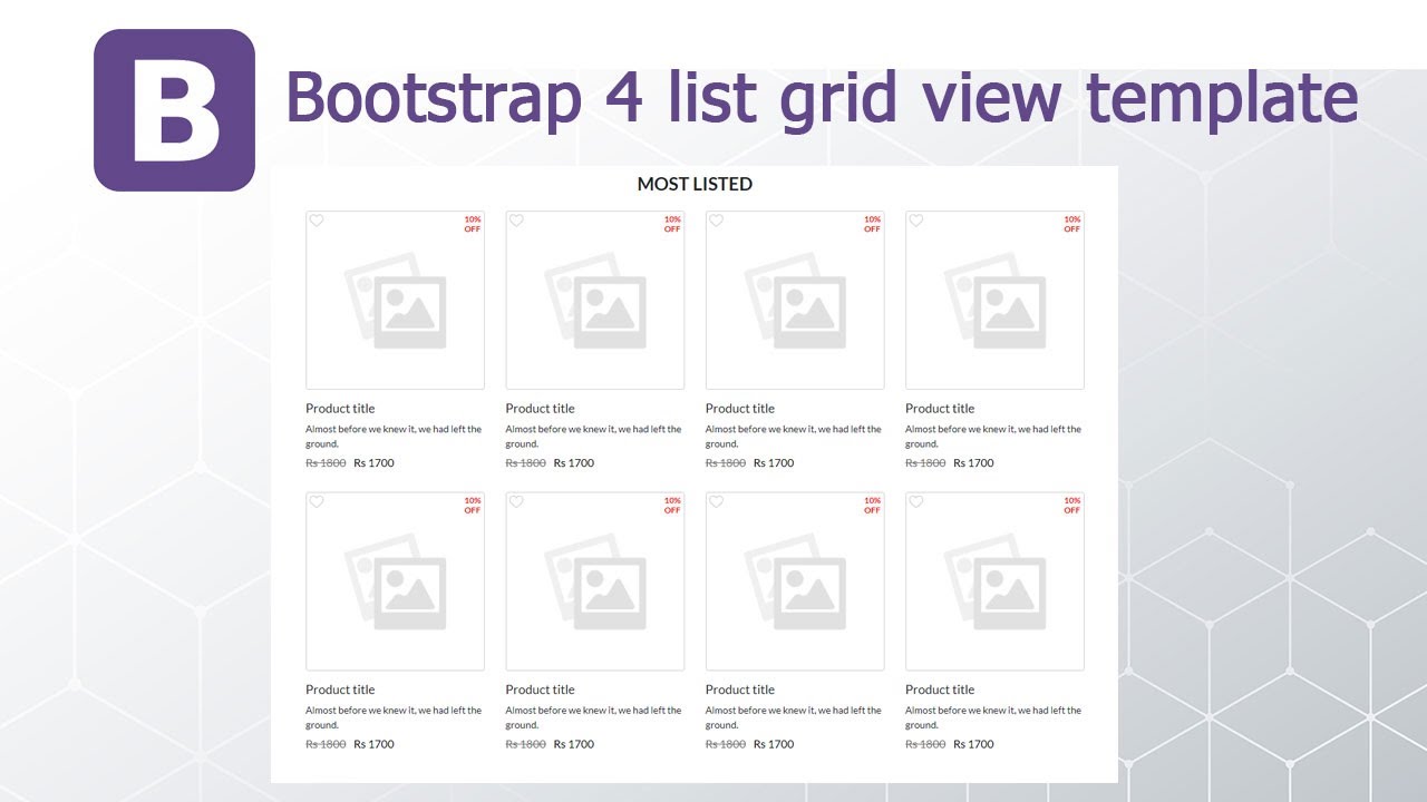 Detail Bootstrap 4 Grid Template Nomer 45