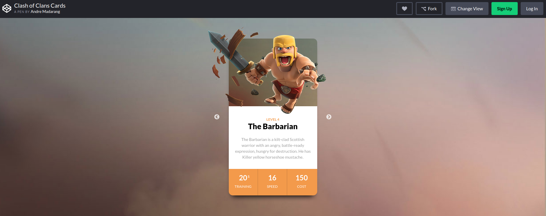 Detail Bootstrap 4 Template Codepen Nomer 45