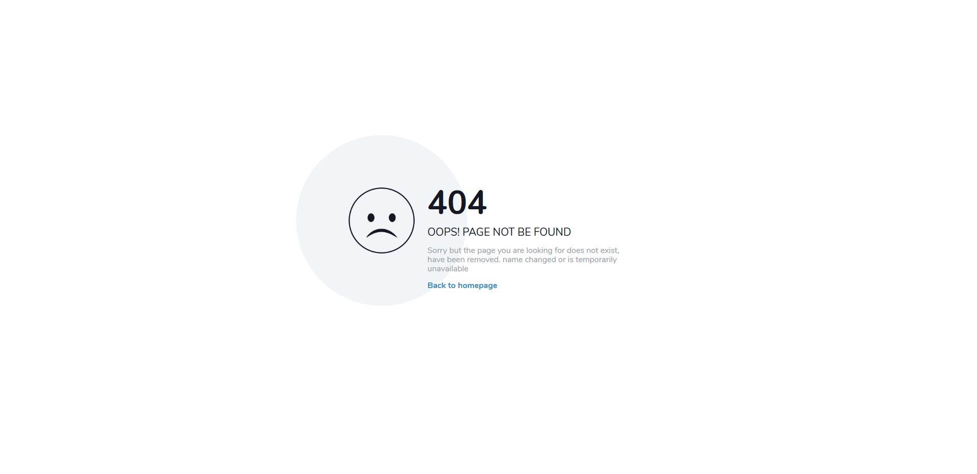 Detail Bootstrap 404 Page Template Nomer 11