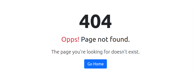 Detail Bootstrap 404 Page Template Nomer 20