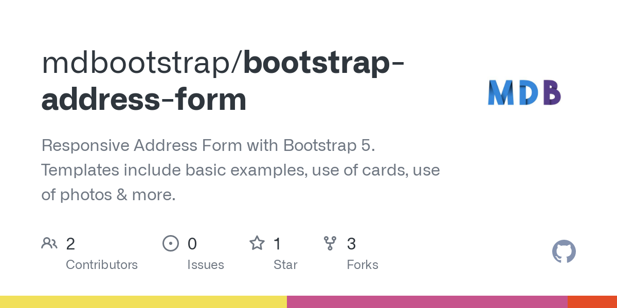 Detail Bootstrap Address Template Nomer 56
