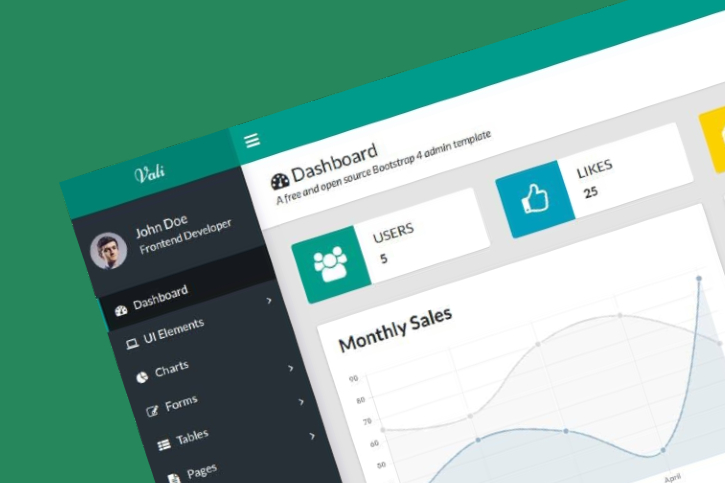 Detail Bootstrap Admin Template Nomer 46