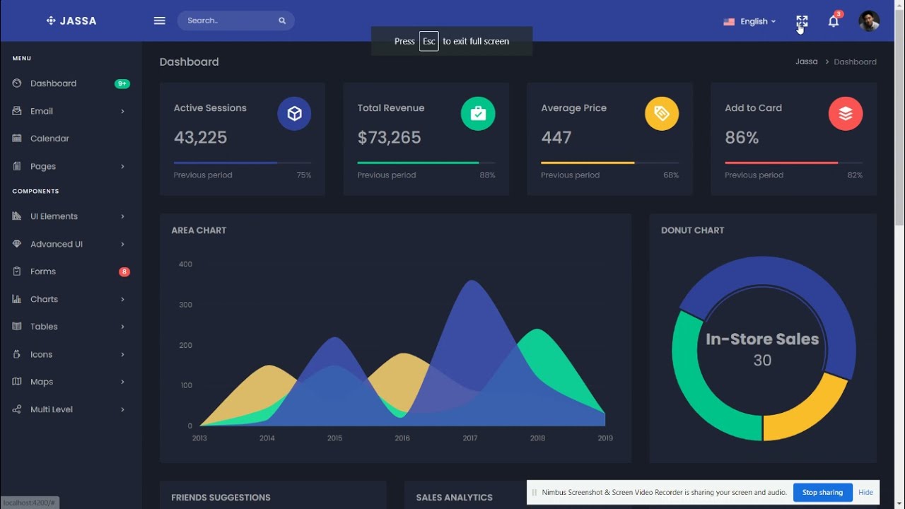 Detail Bootstrap Admin Template Free 2015 Nomer 25