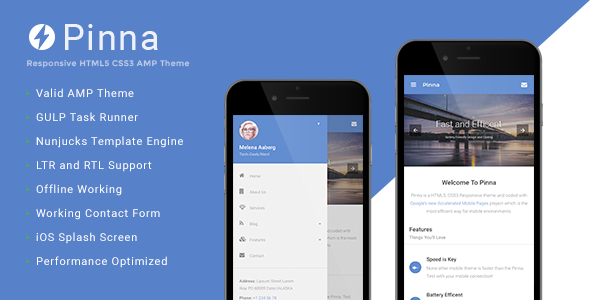 Detail Bootstrap Amp Template Nomer 21