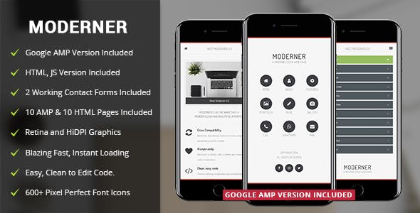Detail Bootstrap Amp Template Nomer 24