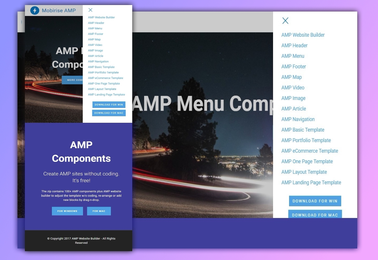Detail Bootstrap Amp Template Nomer 25