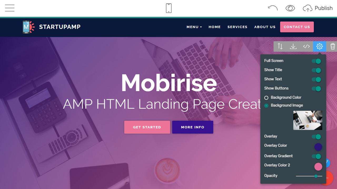 Detail Bootstrap Amp Template Nomer 34