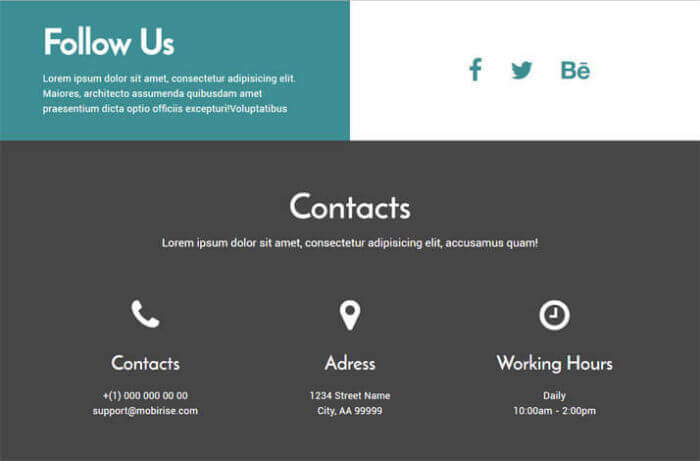 Detail Bootstrap Amp Template Nomer 3