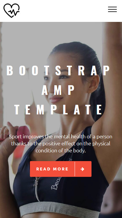 Detail Bootstrap Amp Template Nomer 4